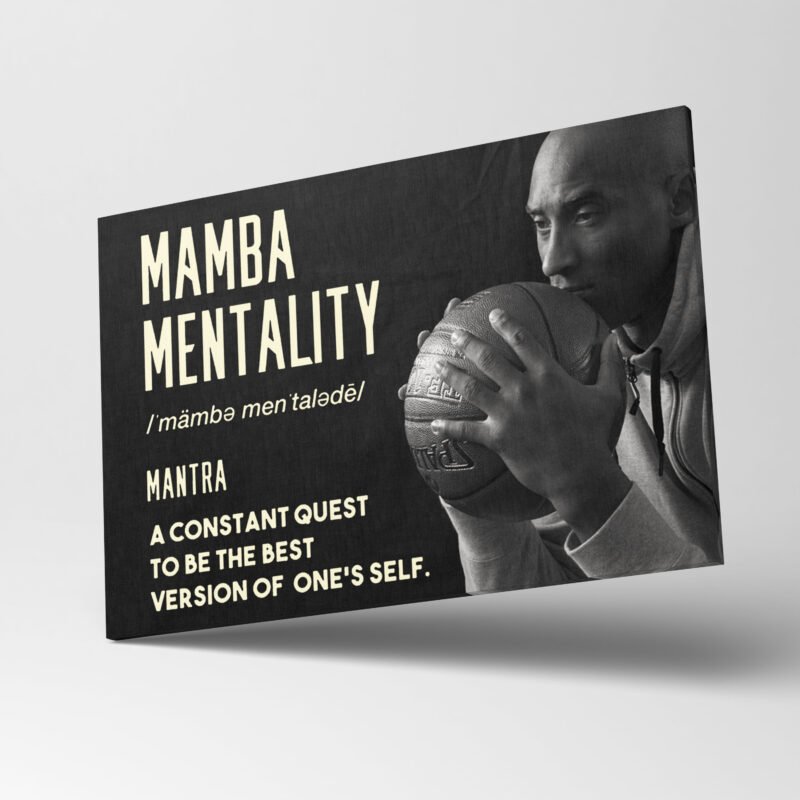 Mamba Mentality Mantra “A Constant Quest” Canvas Wall Art – Canvas ...