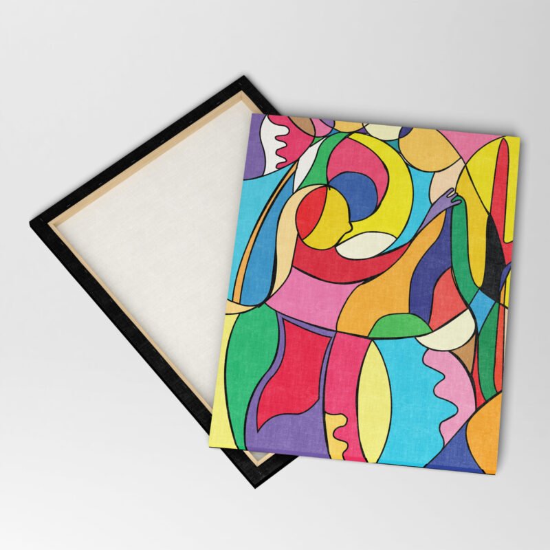 Abstract Colorful Modern Painting Canvas Wall Art - Image 4