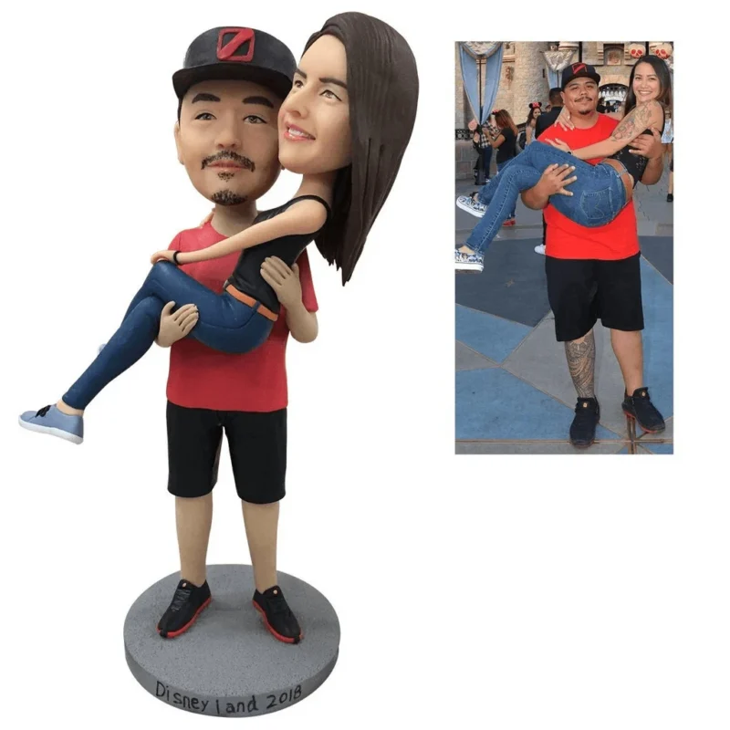 Valentine's Day Gift Custom Fully Customization 2 person Bobbleheads - Image 7