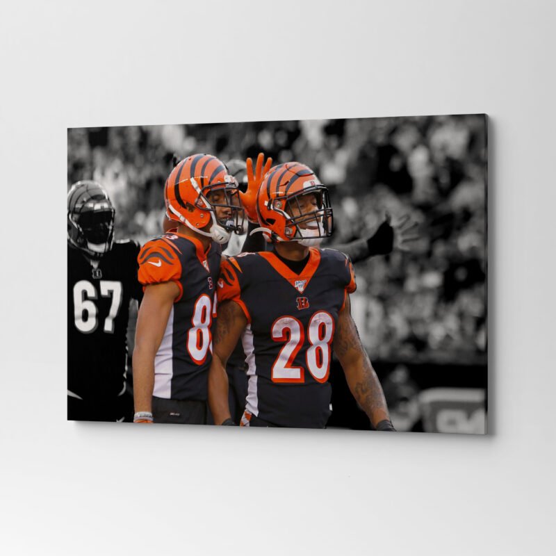 Cincinnati Bengals Joe Mixon's Canvas Wall Art - Image 3