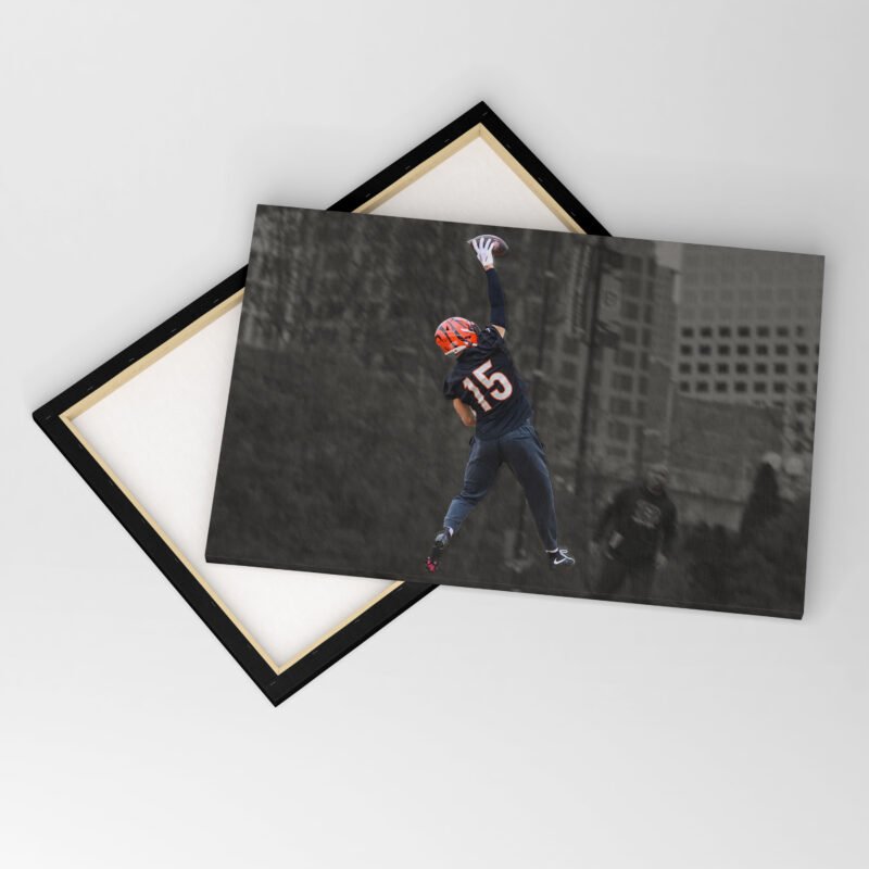 American Football Cincinnati Bengals  High jump Canvas Wall Art - Image 4