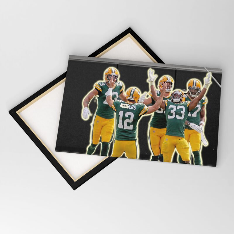 American Football TEAM CELEBRATION Canvas Wall Art - Image 4