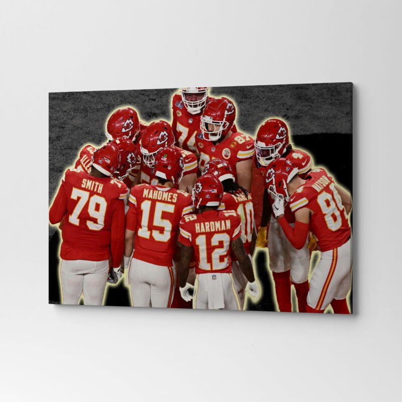 American Football Kansas City Chiefs Canvas Wall Art