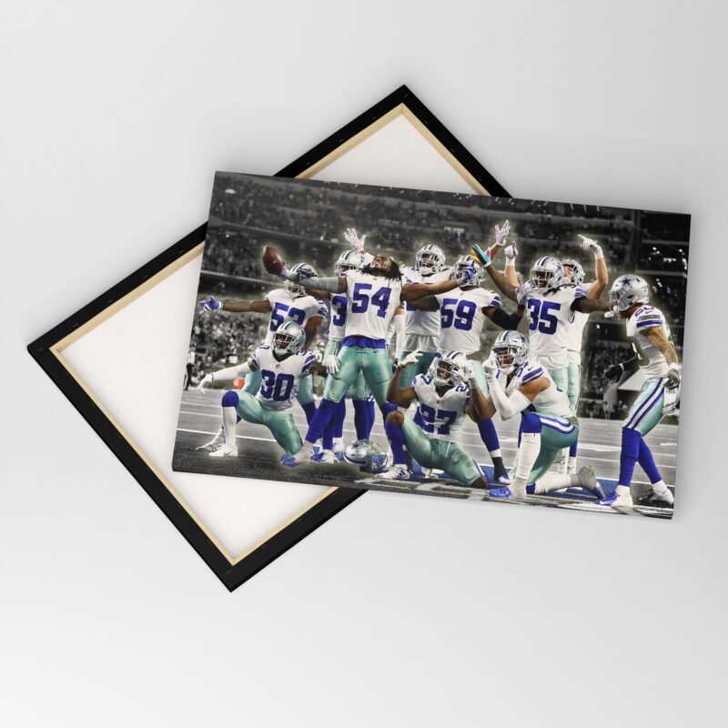 American Football Dallas Cowboys Winning Pose Canvas Wall Art - Image 4