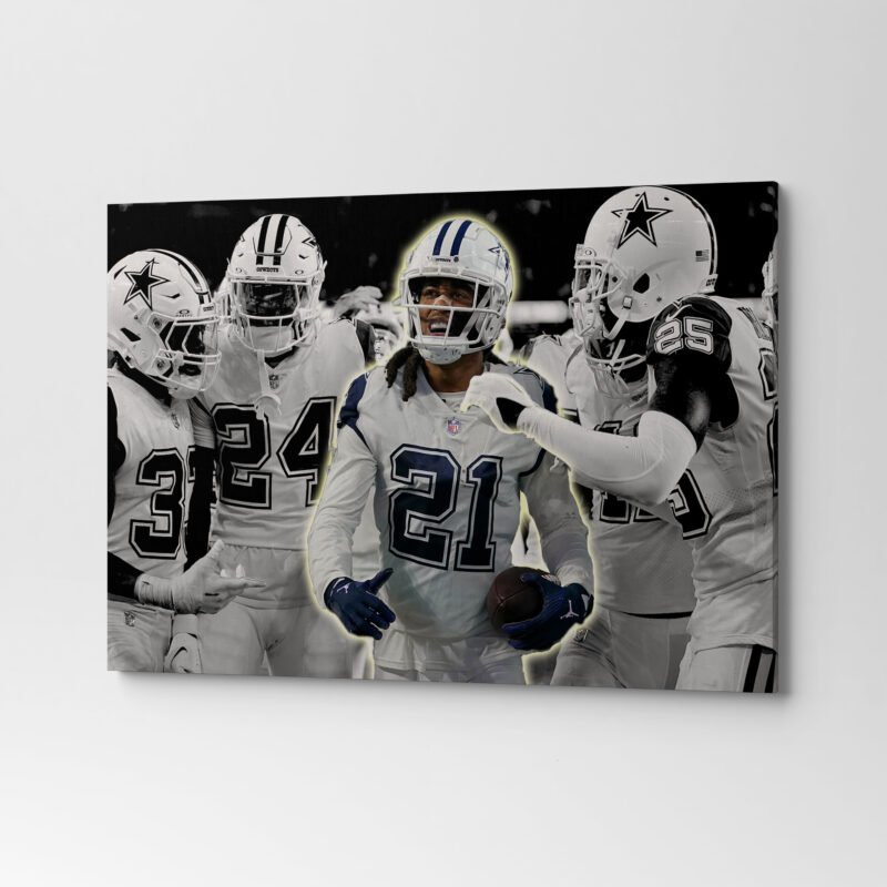 American Football Dallas Cowboys Winning CELEBRATION Canvas Wall Art