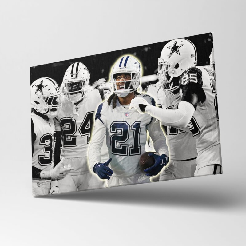 American Football Dallas Cowboys Winning CELEBRATION Canvas Wall Art - Image 3