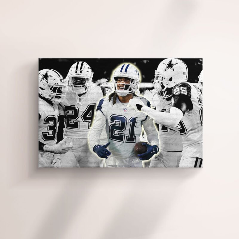 American Football Dallas Cowboys Winning CELEBRATION Canvas Wall Art - Image 2