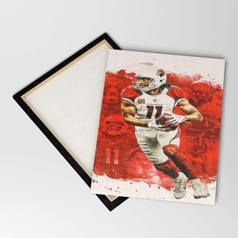 American Football Larry Fitzgerald  Canvas Wall Art - Image 3