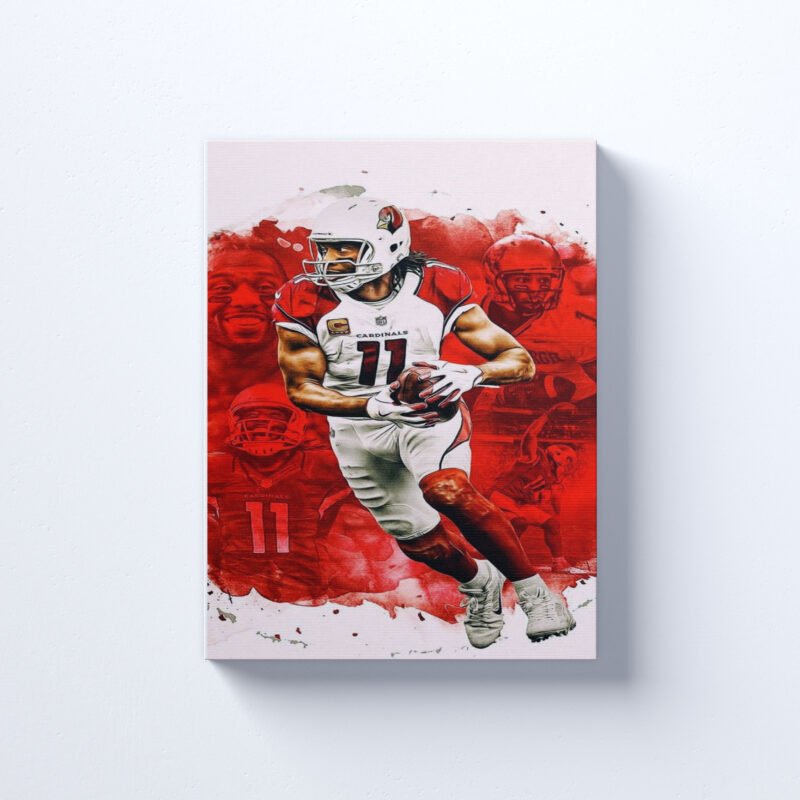 American Football Larry Fitzgerald  Canvas Wall Art - Image 4