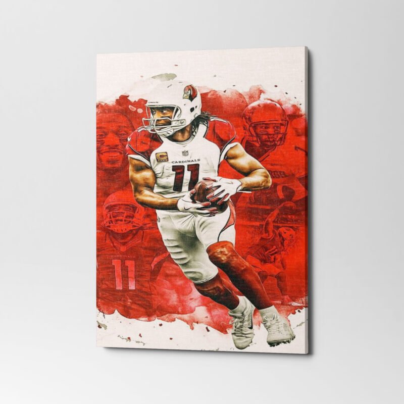 American Football Larry Fitzgerald  Canvas Wall Art - Image 2