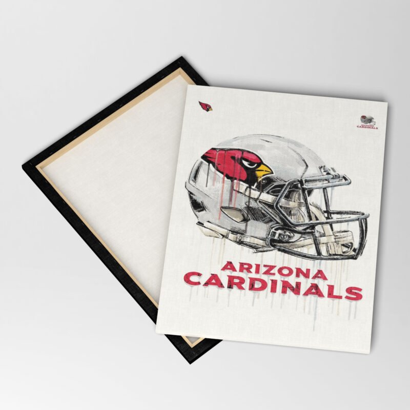 American Football Arizona  Cardinals HelmetsTrending Canvas Wall Art - Image 2