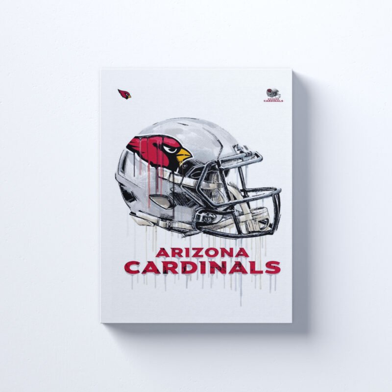 American Football Arizona  Cardinals HelmetsTrending Canvas Wall Art - Image 4