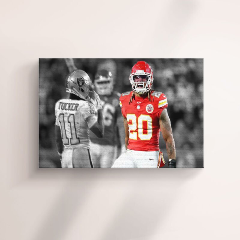 Kansas City Chiefs VICTORY SHOUT Canvas Wall Art - Image 2