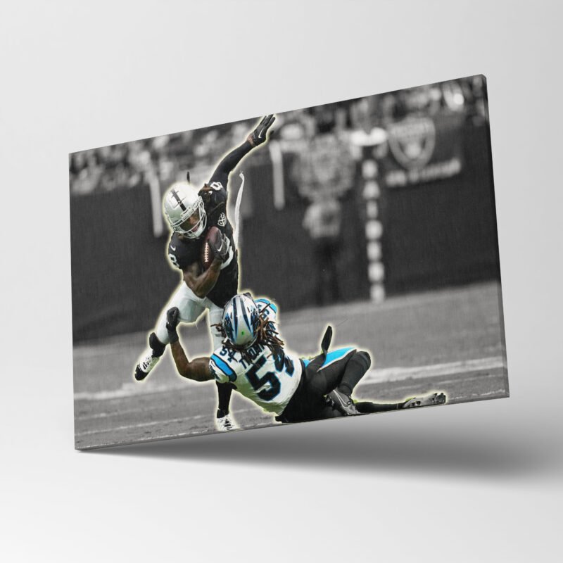 Las Vegas Raiders quarterback Defence iconic  Canvas Wall Art - Image 4