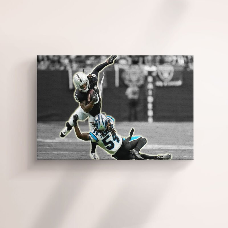 Las Vegas Raiders quarterback Defence iconic  Canvas Wall Art - Image 3