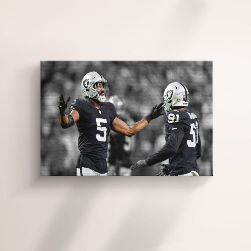 Las Vegas Raiders Divine Deablo Canvas Wall Art - Image 3