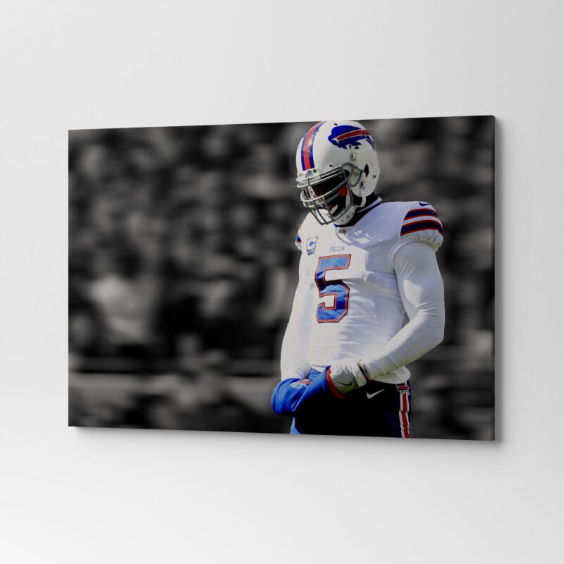 American Football Tyrod Taylor Canvas Wall Art