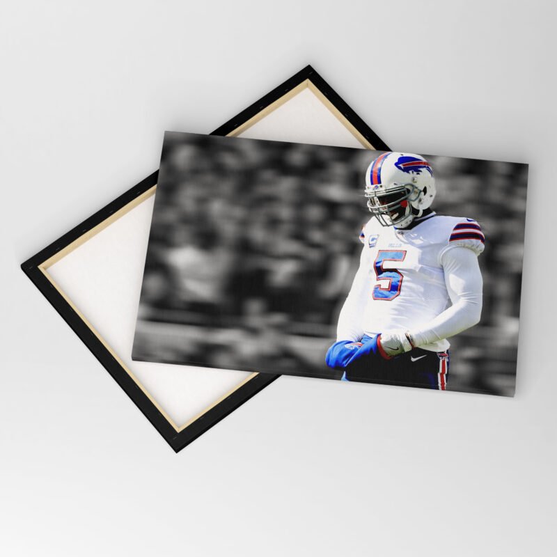 American Football Tyrod Taylor Canvas Wall Art - Image 4