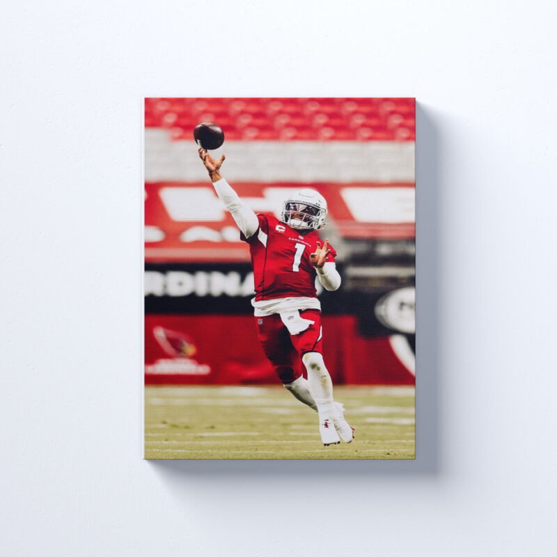 American Football Murray Super Throw Canvas Wall Art - Image 3