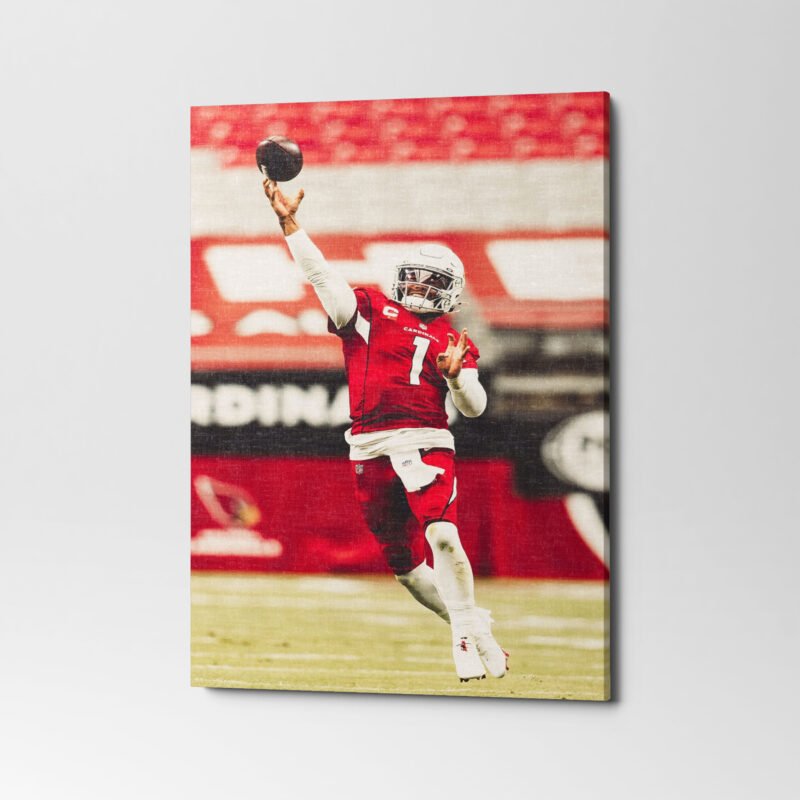 American Football Murray Super Throw Canvas Wall Art - Image 2