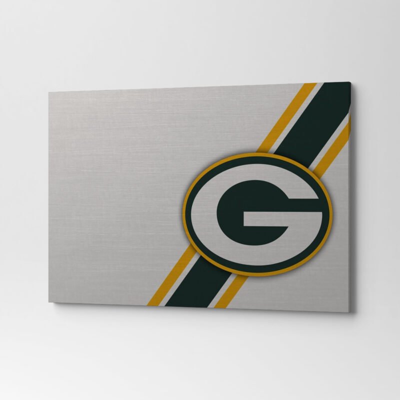 Packers  Plain Classic LOGO Canvas Wall Art - Image 3