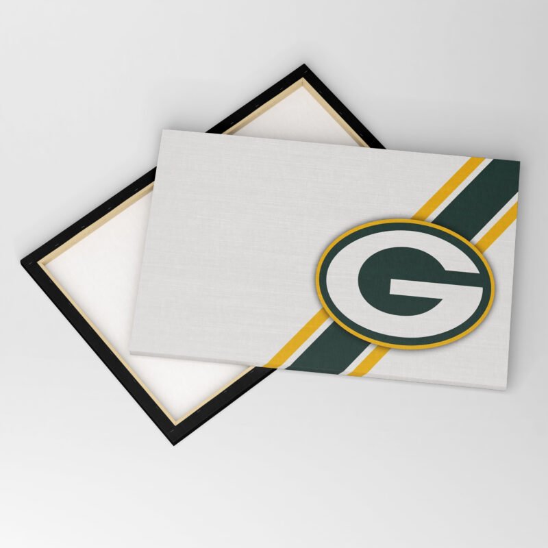 Packers  Plain Classic LOGO Canvas Wall Art - Image 2