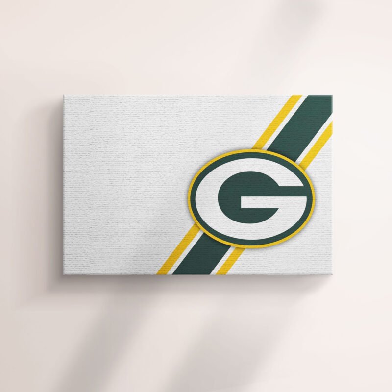 Packers  Plain Classic LOGO Canvas Wall Art - Image 4