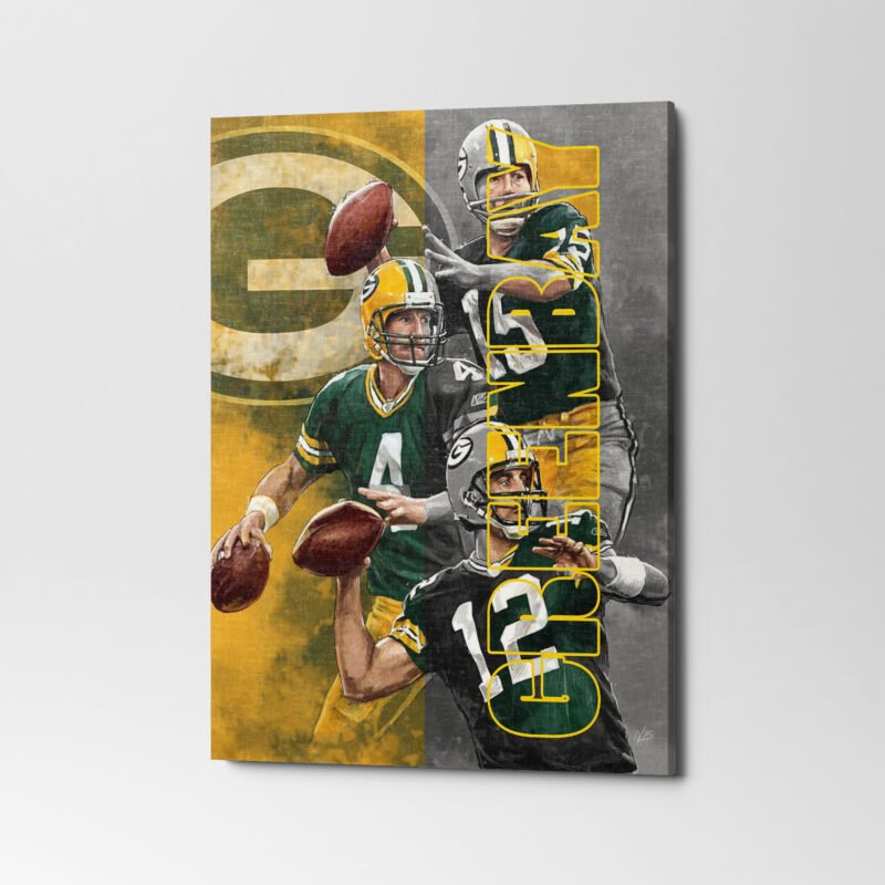 Packers  The Frozen Tundra Warriors Canvas Wall Art - Image 3