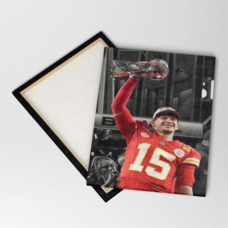 American Football Mahomes MVP Of Match Canvas Wall Art - Image 3