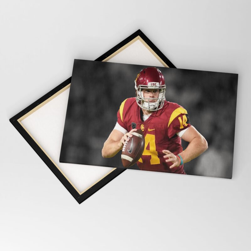 Washington Commanders Sam Darnold  Classic Canvas Wall Art - Image 4