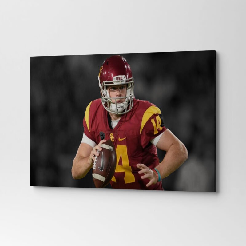 Washington Commanders Sam Darnold  Classic Canvas Wall Art - Image 2